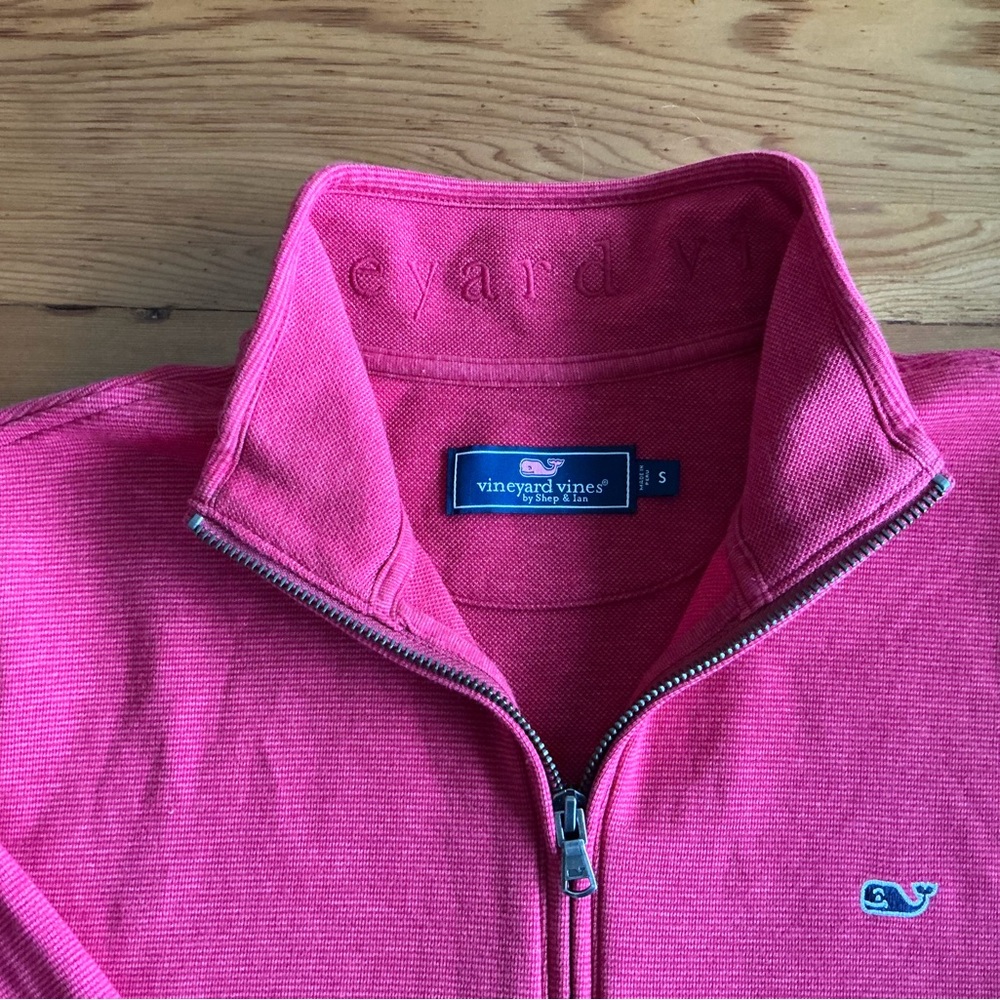 Vineyard Vines Red Half-Zip Sweater Size S
